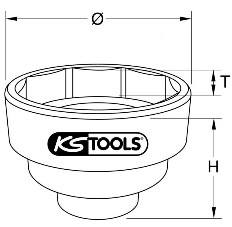 Douille moyeu KS TOOLS ref. 450.0222