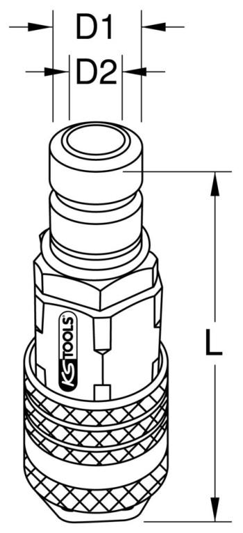 Coupleur de remplissage et de purge de radiateur KS TOOLS ref. 455.0076