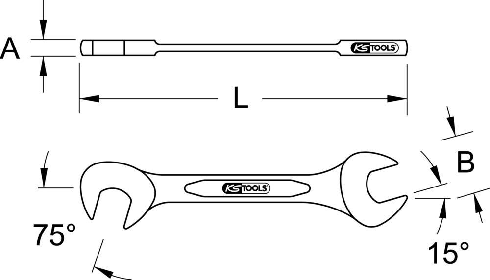 Clé mixte KS TOOLS 517.1791