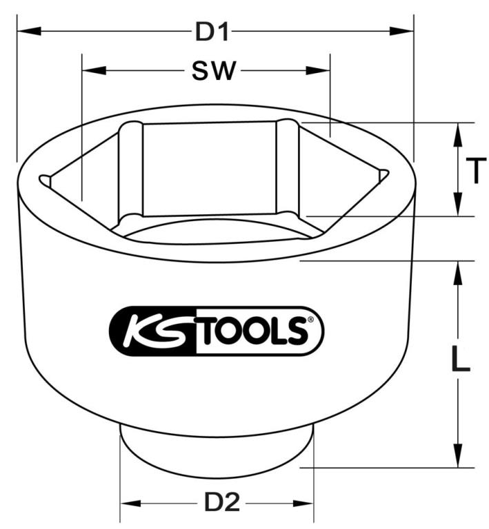 Douille à chocs KS TOOLS 911.1086