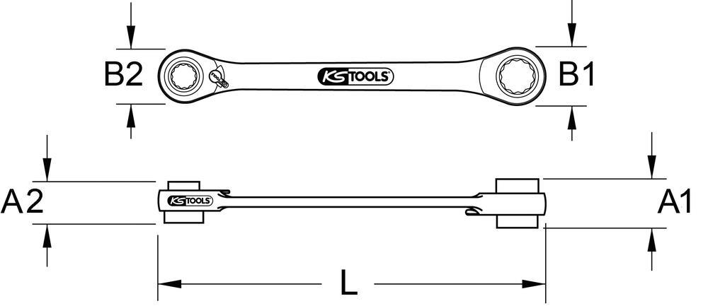 Cliquet KS TOOLS 918.3072