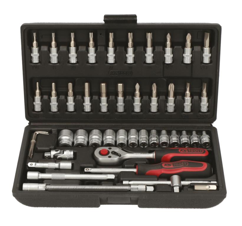 Coffret cliquets et douilles 1/4" KS TOOLS ref. 999.8887