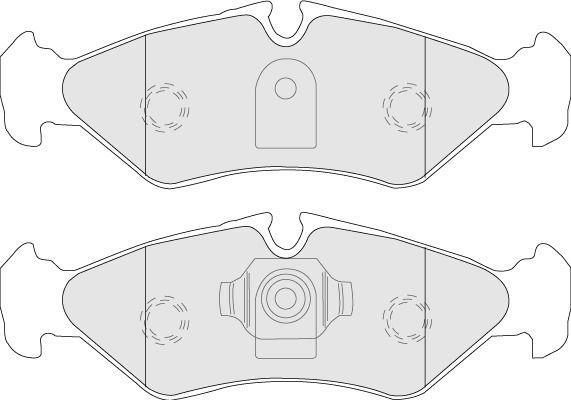 Jeu de 4 plaquettes de frein CHAMPION ref. 571846CH