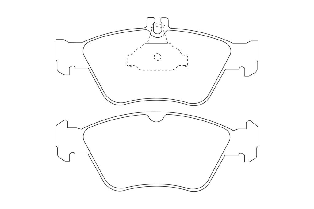 Jeu de 4 plaquettes de frein CHAMPION ref. 571877CH