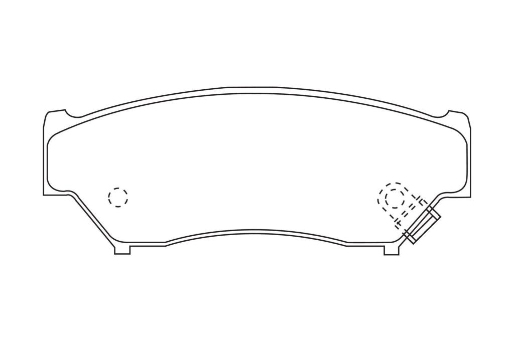 Jeu de 4 plaquettes de frein CHAMPION  ref. 572247CH