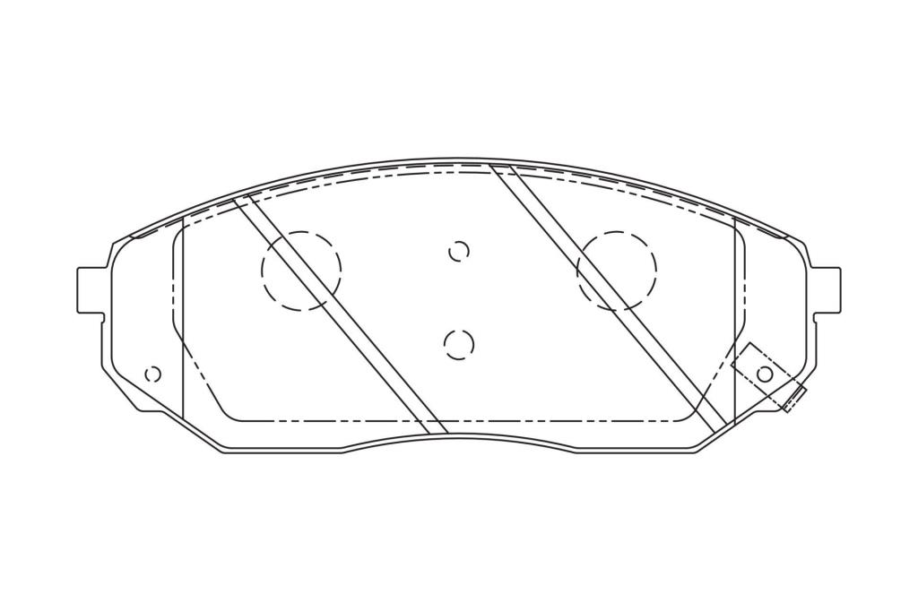 Jeu de 4 plaquettes de frein CHAMPION ref. 572511CH