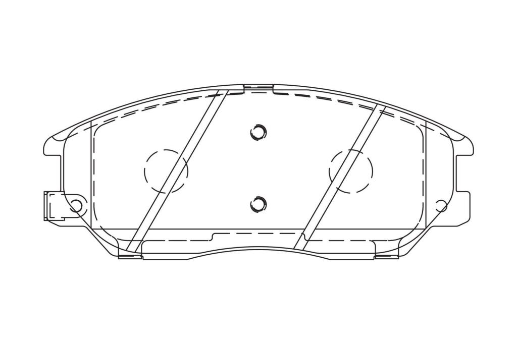Jeu de 4 plaquettes de frein CHAMPION ref. 572518CH