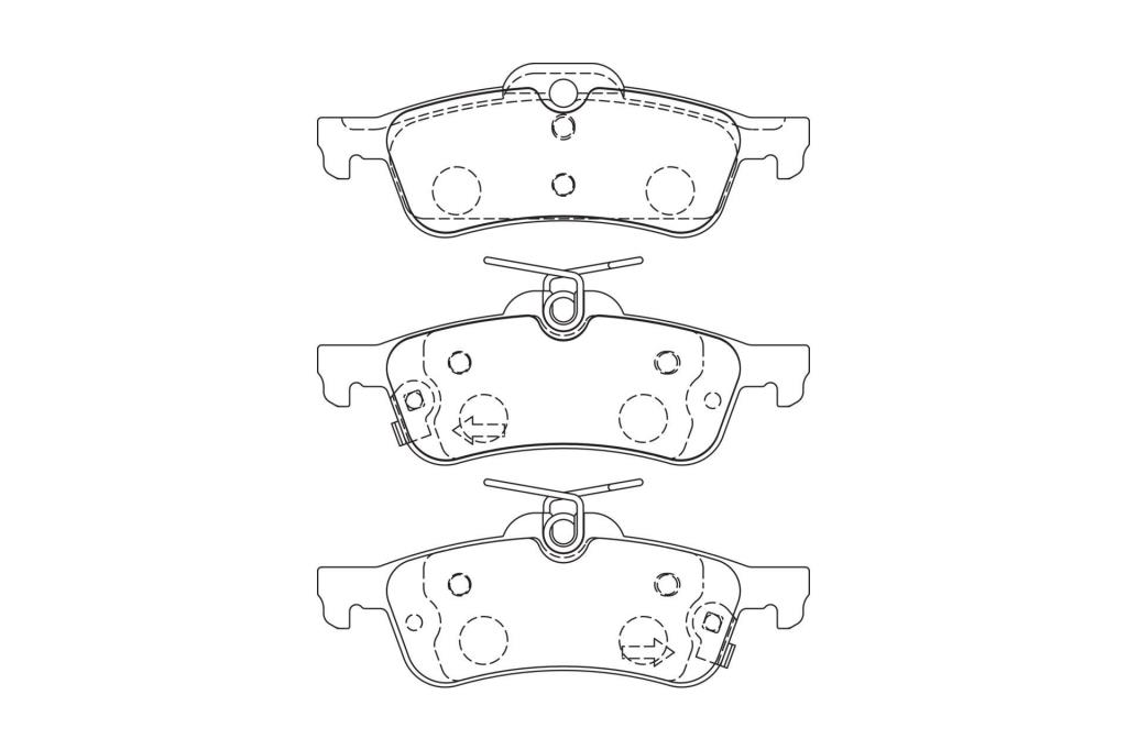 Jeu de 4 plaquettes de frein CHAMPION  ref. 572588CH
