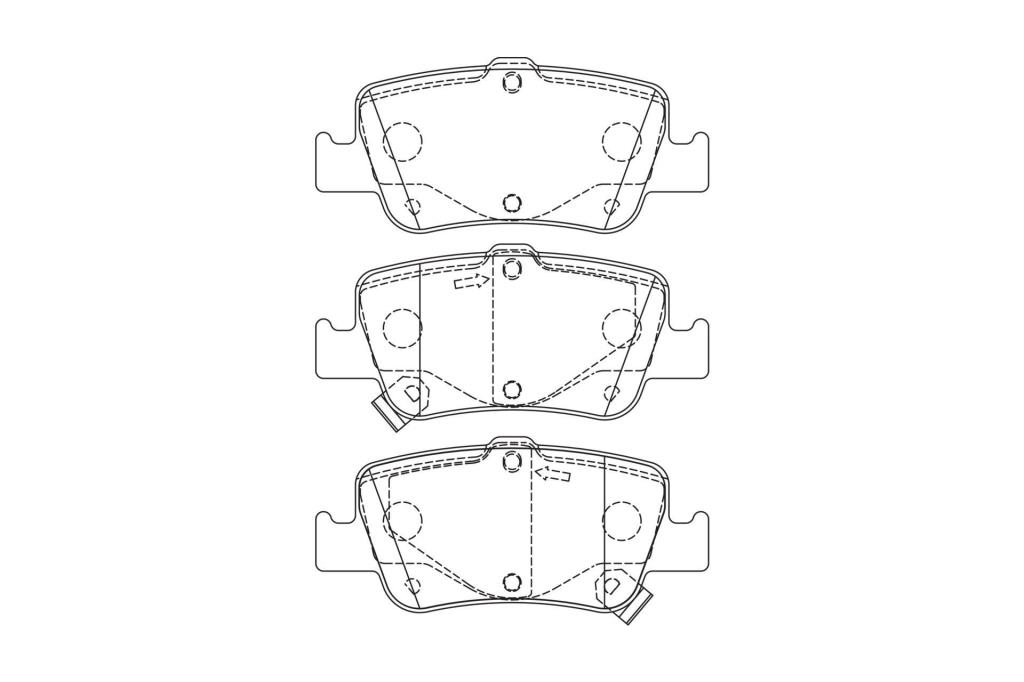 Jeu de 4 plaquettes de frein CHAMPION ref. 572601CH