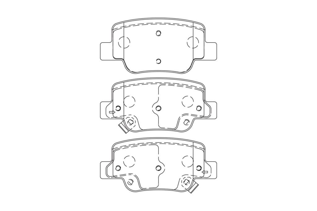 Jeu de 4 plaquettes de frein CHAMPION ref. 572623CH