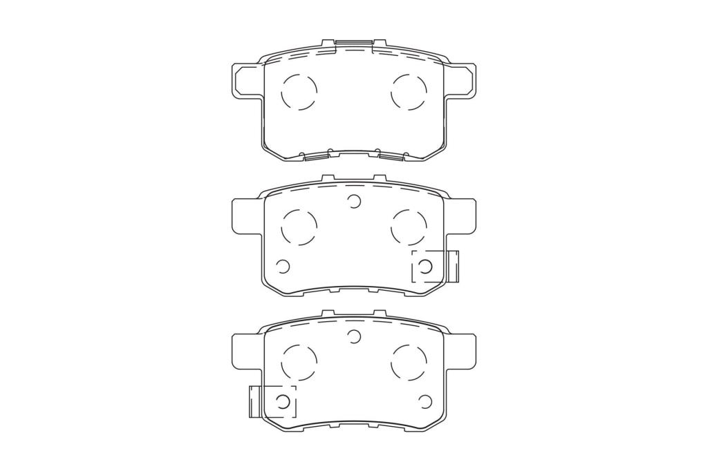 Jeu de 4 plaquettes de frein CHAMPION ref. 572626CH