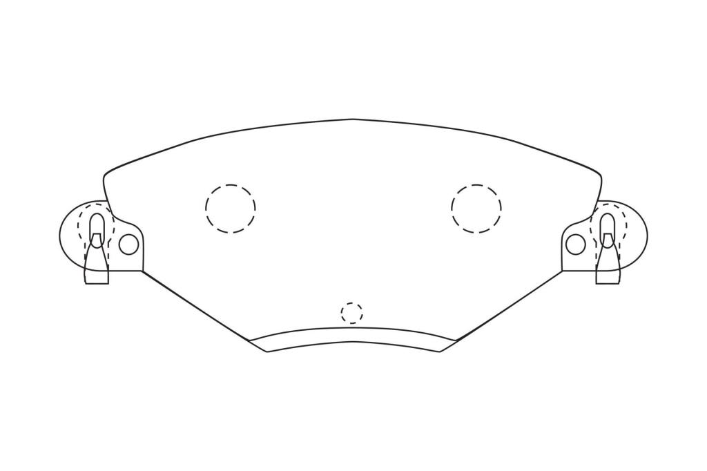 Jogo de 4 pastilhas de travão CHAMPION ref. 573027CH