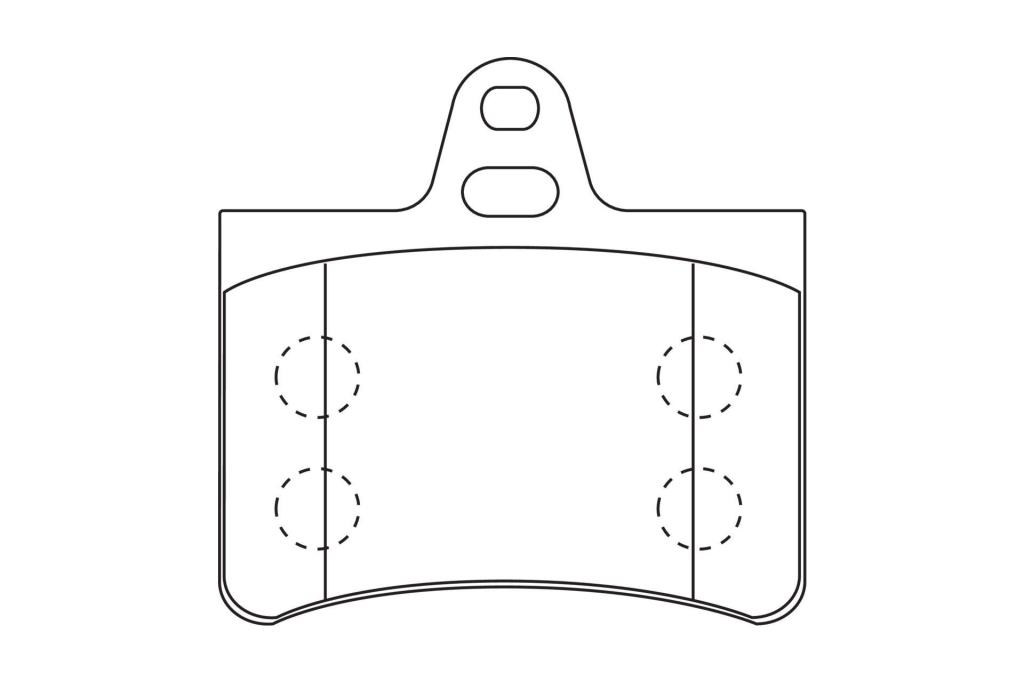 Jogo de 4 pastilhas de travão CHAMPION  ref. 573028CH
