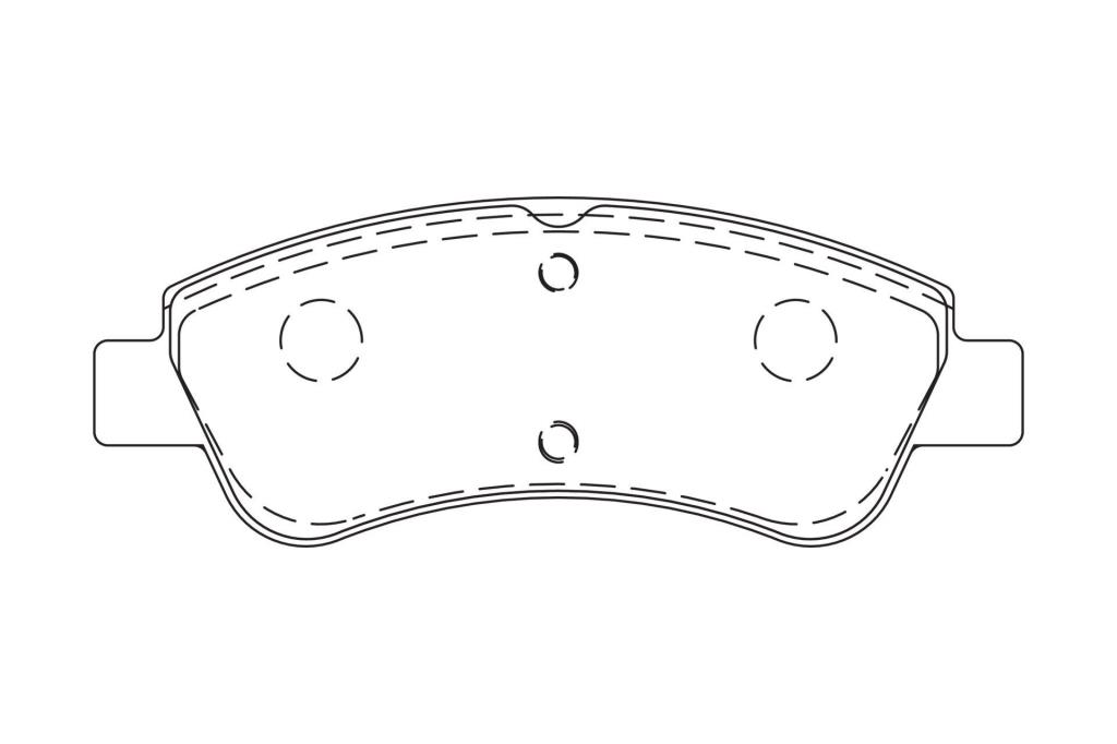 Jeu de 4 plaquettes de frein CHAMPION ref. 573030CH