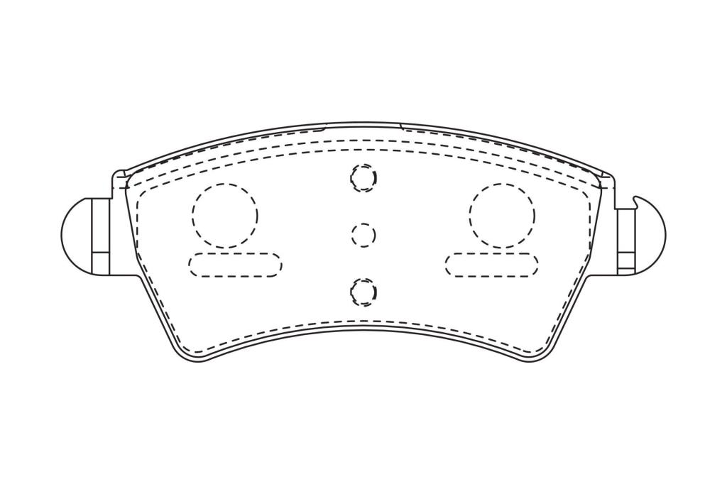 Jeu de 4 plaquettes de frein CHAMPION ref. 573036CH