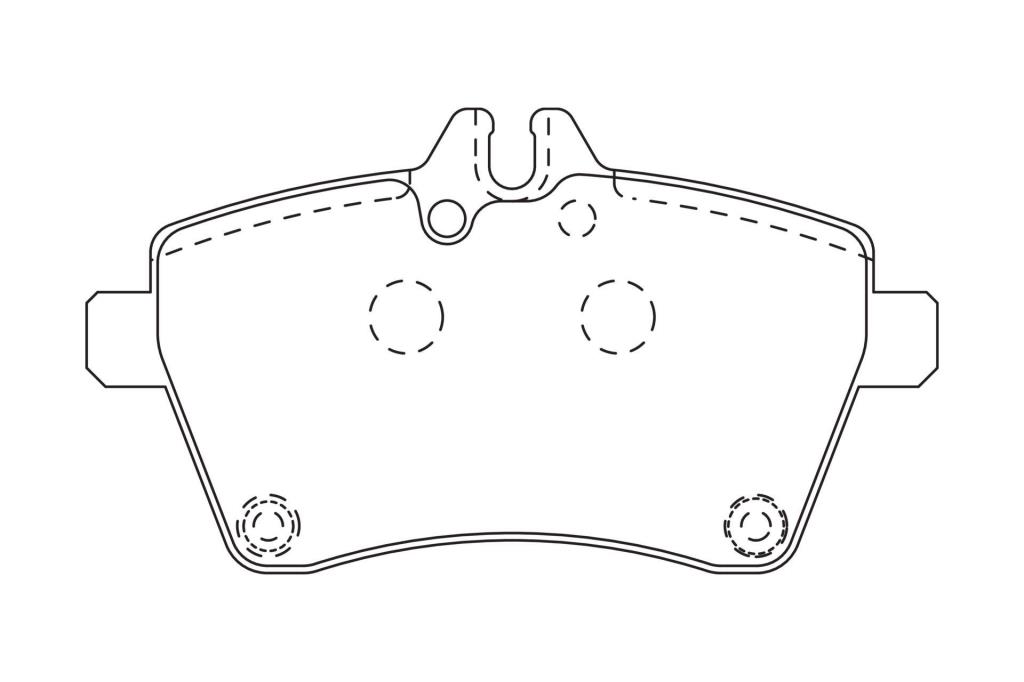 Jeu de 4 plaquettes de frein CHAMPION ref. 573226CH