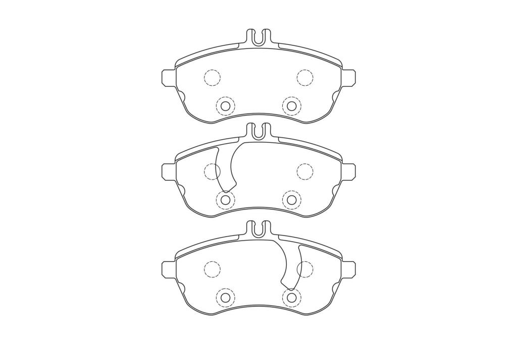 Jeu de 4 plaquettes de frein CHAMPION  ref. 573257CH