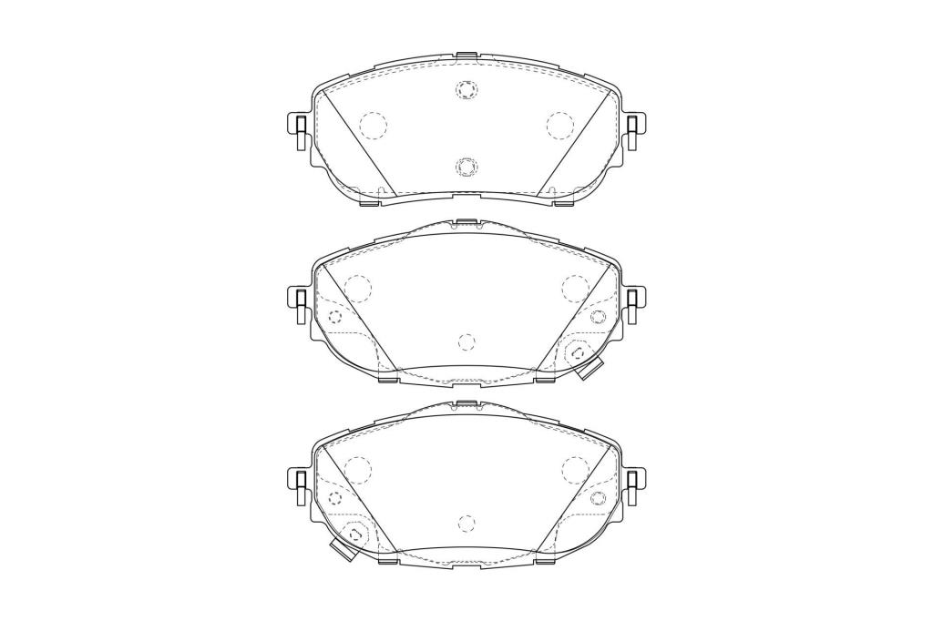 Jeu de 4 plaquettes de frein CHAMPION ref. 573440CH