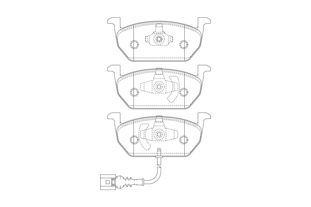 Jeu de 4 plaquettes de frein CHAMPION  ref. 573606CH