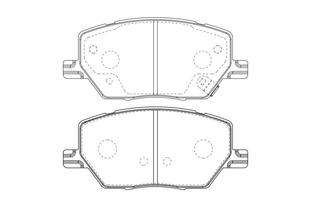 Jeu de 4 plaquettes de frein CHAMPION ref. 573610CH