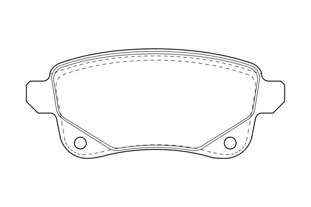Jeu de 4 plaquettes de frein CHAMPION ref. 573660CH