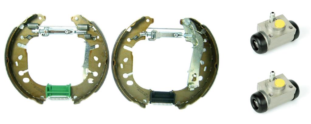 Jeu de 4 mâchoires de frein (Garniture de frein à tambour) CHAMPION 381504CH
