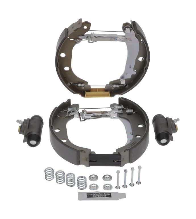 Jeu de 4 mâchoires de frein (Garniture de frein à tambour) CHAMPION 381350CH