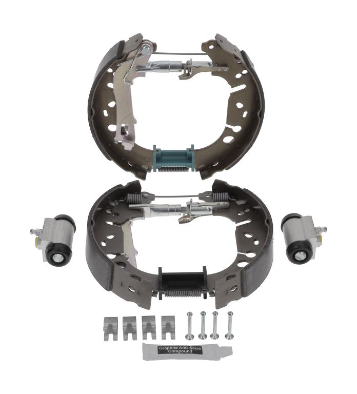 Jeu de 4 mâchoires de frein (Garniture de frein à tambour) CHAMPION 381503CH