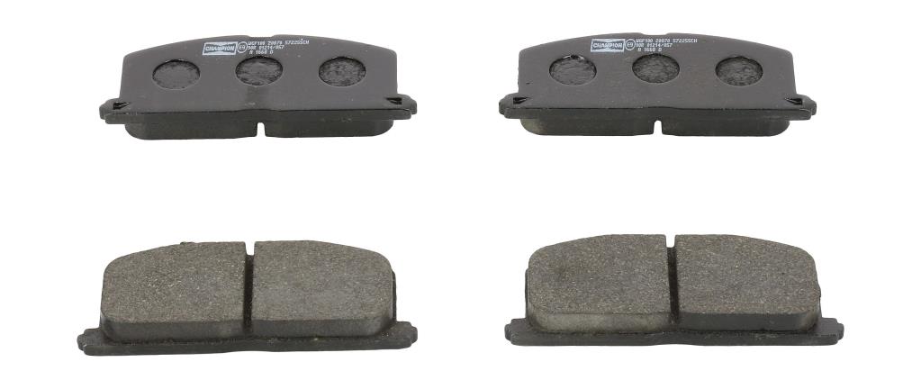 Jeu de 4 plaquettes de frein CHAMPION ref. 572255CH
