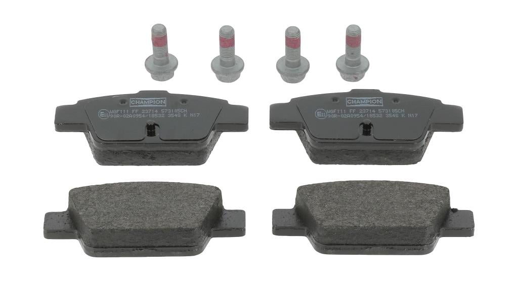 Jeu de 4 plaquettes de frein CHAMPION  ref. 573105CH