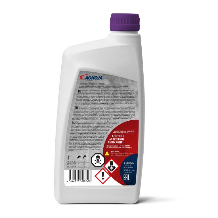 Antigel (Liquide de refroidissement) ACKOJA ref. A60-0007