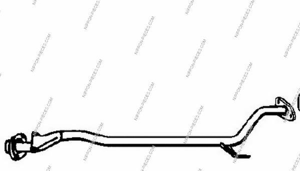 Tuyau d'échappement (Tuyau d'échappement) NIPPON PIECES SERVICES ref. M430I46