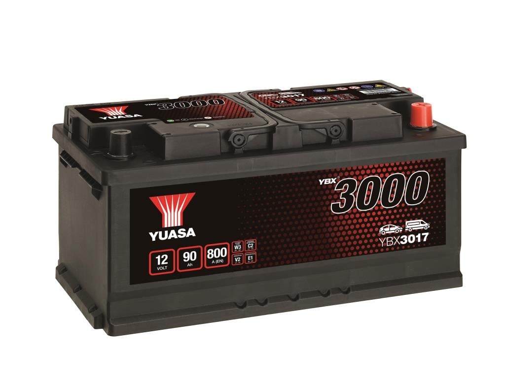 Batterie (de voiture) YUASA 90.0 - ref. YBX3017