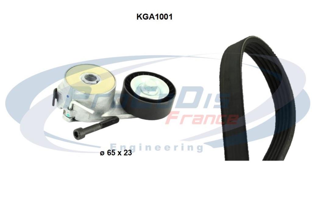 Kit de courroie d'accessoire (Courroie d’alternateur) PROCODIS FRANCE ref. KGA1001