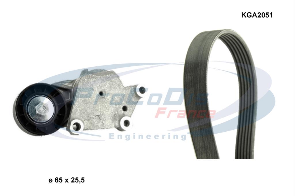 Kit de courroie d'accessoire (Courroie d’alternateur) PROCODIS FRANCE ref. KGA2051