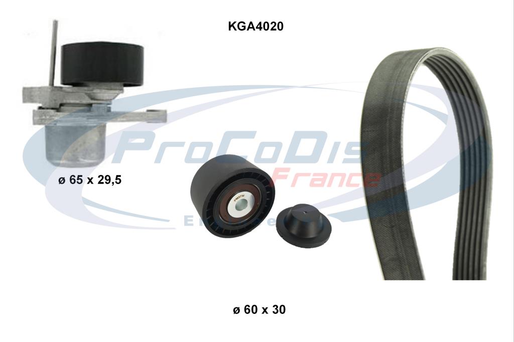 Kit de courroie d'accessoire PROCODIS FRANCE ref. KGA4020