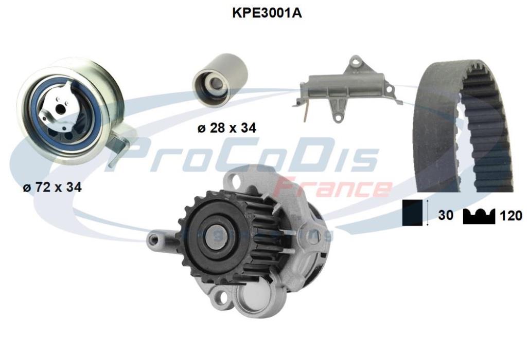 Kit de distribuição PROCODIS FRANCE ref. KPE3001A