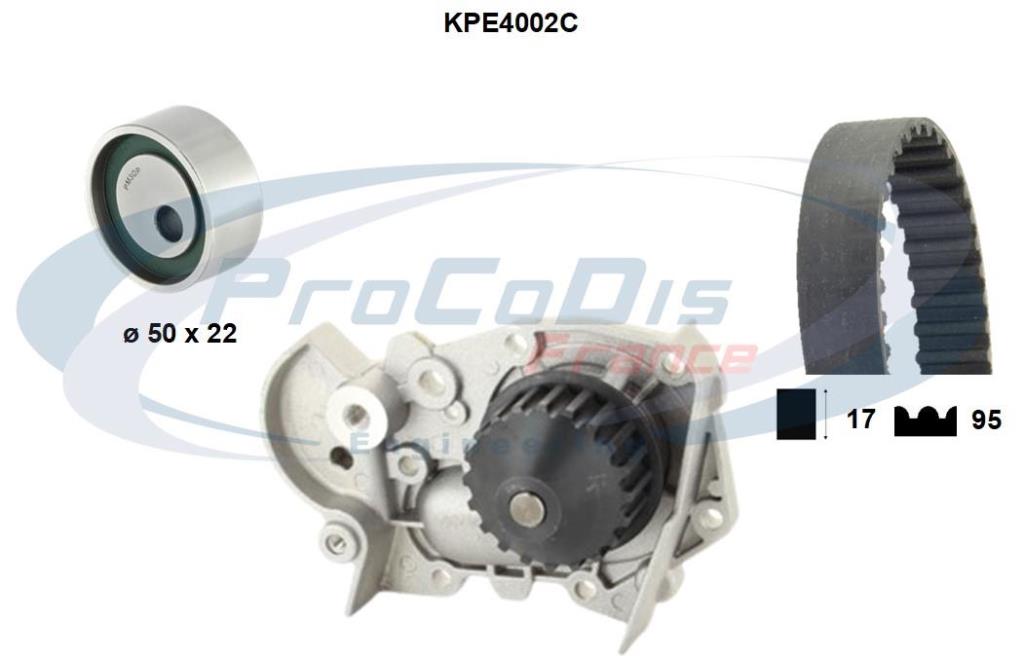 Pompe à eau + kit de courroie de distribution PROCODIS FRANCE KPE4002C