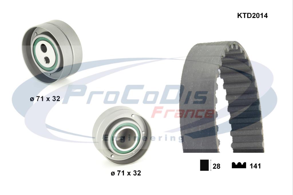 Kit de distribución PROCODIS FRANCE ref. KTD2014