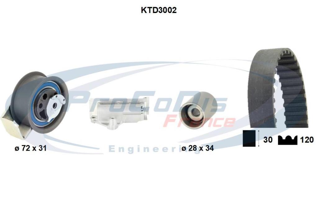 Kit de distribution PROCODIS FRANCE KTD3002 au meilleur prix Oscaro