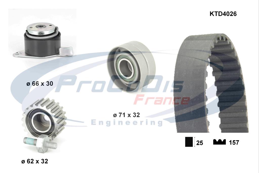 Kit de distribution PROCODIS FRANCE KTD4026
