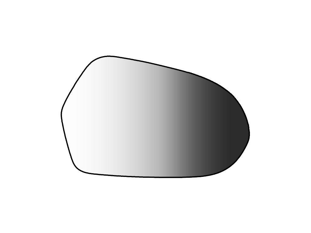 Cristal de espejo, retrovisor exterior ABAKUS ref. 0232G04