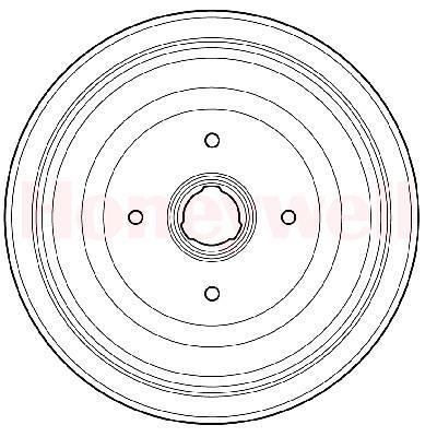 Tambour de frein BENDIX 329133B