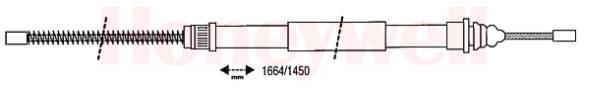 Câble de frein à main (Câble de frein à main) BENDIX ref. 431039B