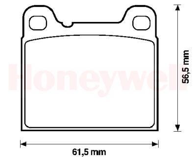 Jeu de 4 plaquettes de frein BENDIX 571417B