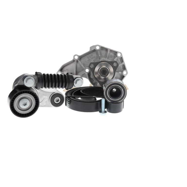 Bomba de agua + kit de correa poli V (Bomba de agua +  kit correas de accesorios) SKF ref. VKMC 36032