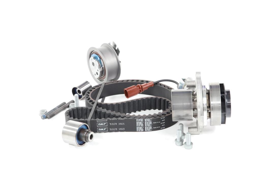 Pompe à eau + kit de courroie de distribution (Kit courroie de distribution) SKF ref. VKMC 01278