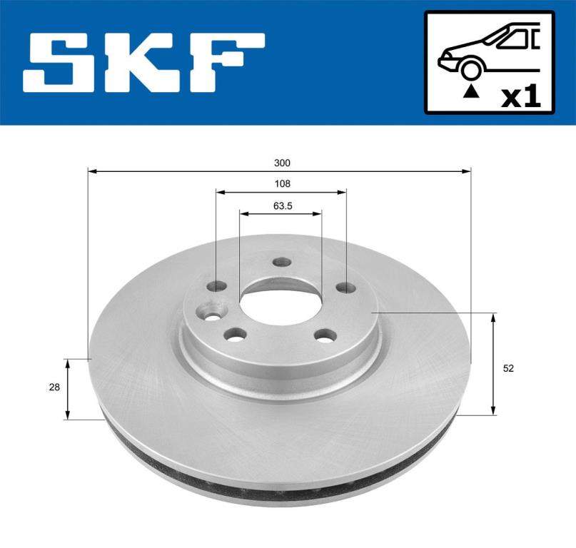 Disques de frein SKF ref. VKBD 80056 V1