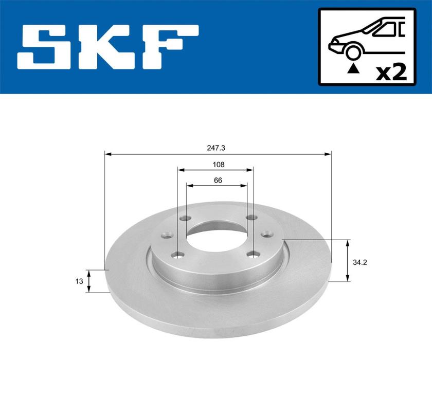 Discos de freno SKF ref. VKBD 80059 S2