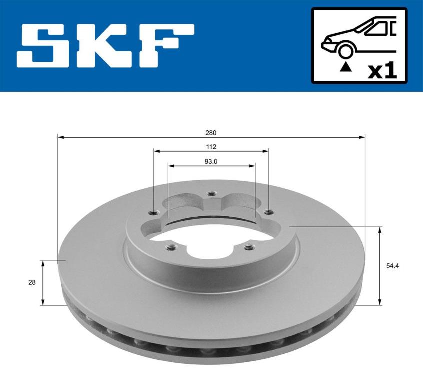 Discos de travão SKF ref. VKBD 80066 V1